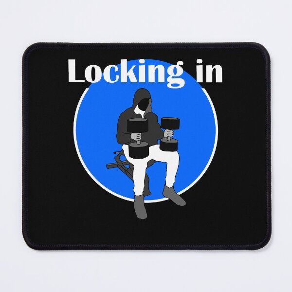 Item preview, Locking in cbum dumbell press blue designed and sold by designsbyted.