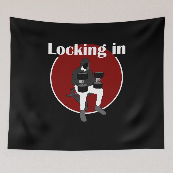 Item preview, Locking in cbum dumbell press red designed and sold by designsbyted.