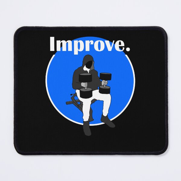 Item preview, Improve. cbum dumbell press blue designed and sold by designsbyted.