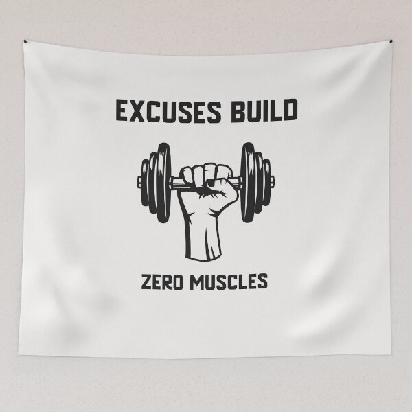 Item preview, NO EXCUSES designed and sold by KDM-Designs.