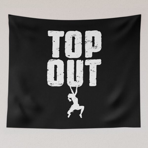 Item preview, Top Out Rock Climbing Bouldering Funny Climber Girl designed and sold by GrandeDuc.