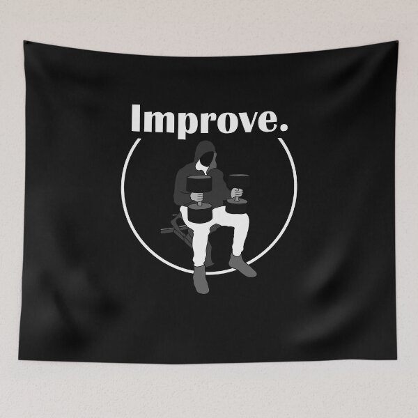 Item preview, Improve. cbum dumbell press black designed and sold by designsbyted.
