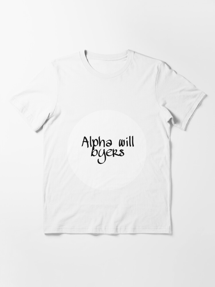 Alpha will byers  Sticker for Sale by Fictionette25