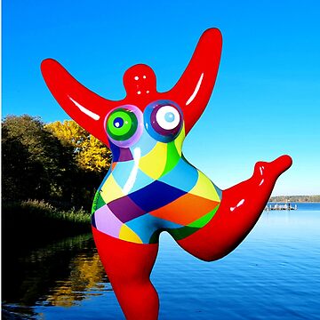 Vorschaubild zum Design red Nana Polygones, copyright by Biriney - tribute to Niki de Saint Phalle von Biriney