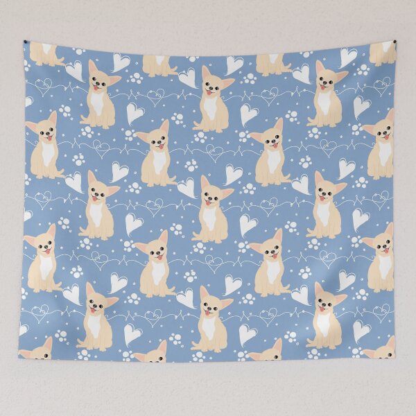Item preview, LOVE Fawn Cream White Chihuahua 5 designed and sold by Lulupainting.