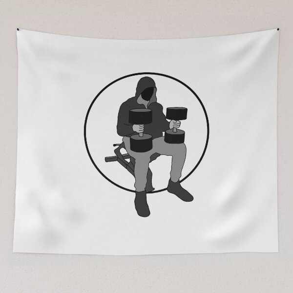Item preview, cbum dumbell press white designed and sold by designsbyted.