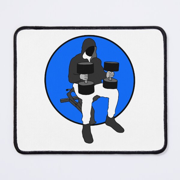 Item preview, cbum dumbell press blue designed and sold by designsbyted.