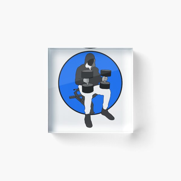 Item preview, cbum dumbell press blue designed and sold by designsbyted.