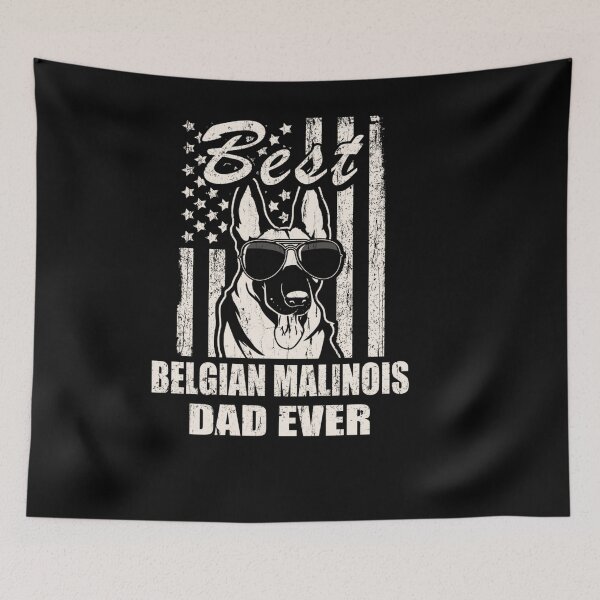 Item preview, BEST BELGIAN MALINOIS DAD EVER VINTAGE RETRO FLAG DOG DAD designed and sold by sobriowslen.