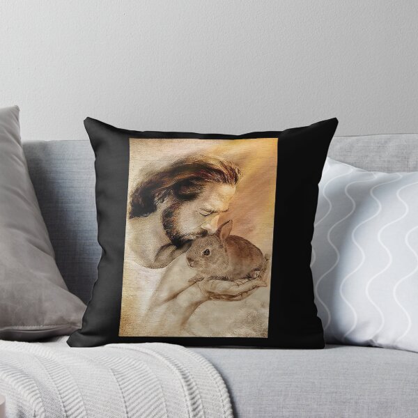 Item preview, Jesus with lovely Rabbit - for Rabbit lover   designed and sold by toniobnd51.