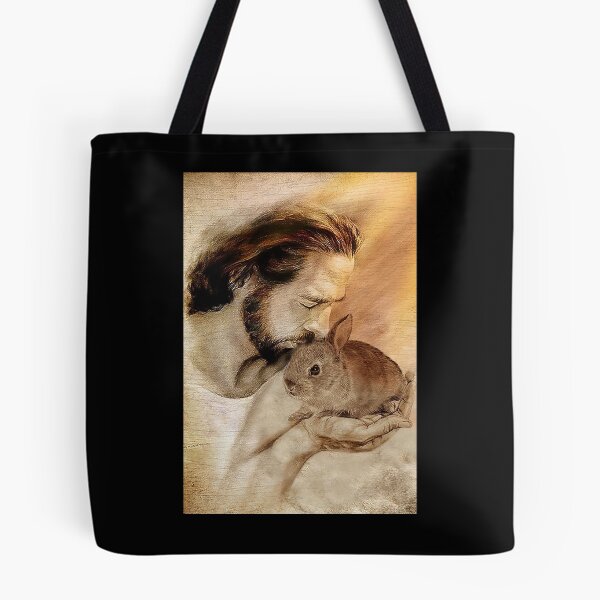 Item preview, Jesus with lovely Rabbit - for Rabbit lover   designed and sold by toniobnd51.