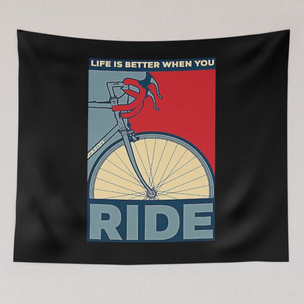 Item preview, Life Is Better Cycling bicycle lover designed and sold by reenea84.