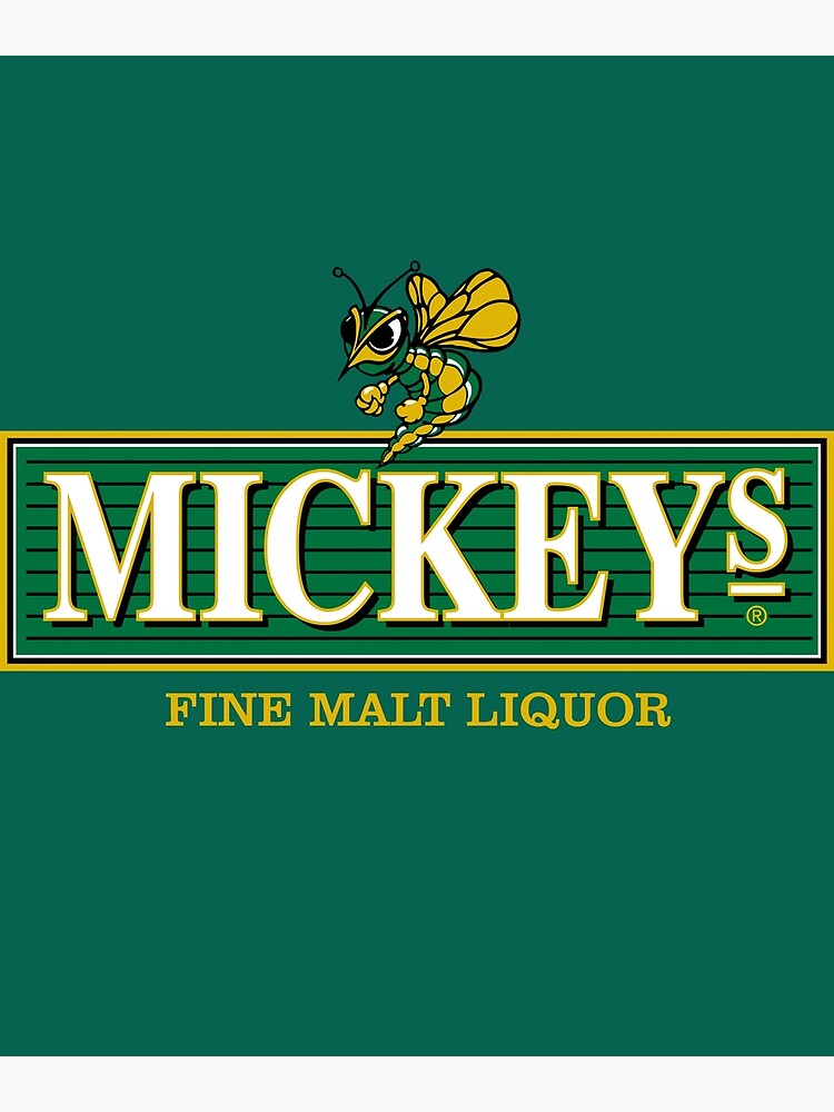 Disover Mickeys Fine Malt Liquor, Mickeys Hornet Logo Premium Matte Vertical Poster
