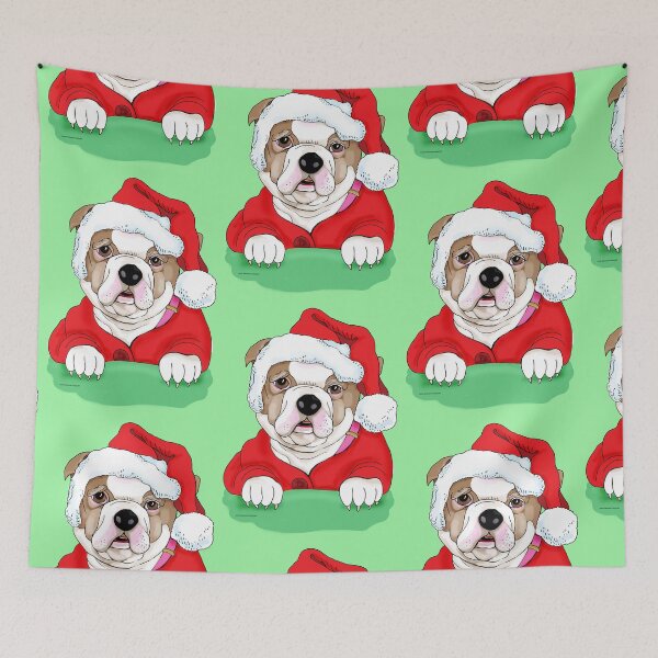 Item preview, Bull Dog Santa designed and sold by Linda Maliuana.