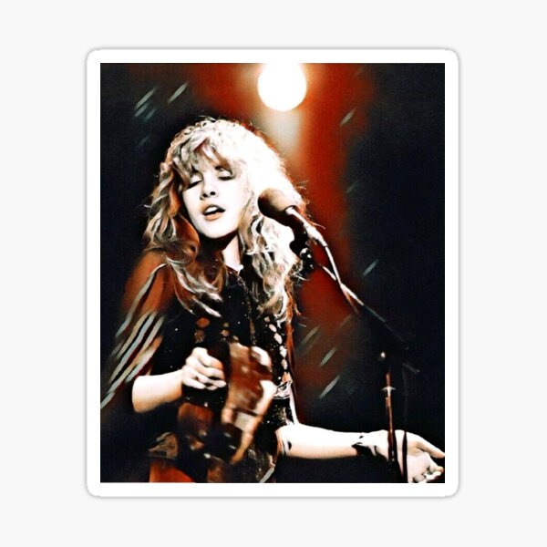 "Stevie Nicks Fleetwood Mac Art " Sticker for Sale by MoniKnitting Redbubble
