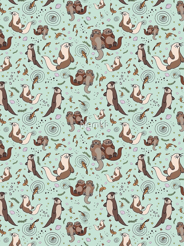 Sea Otters by Nemki