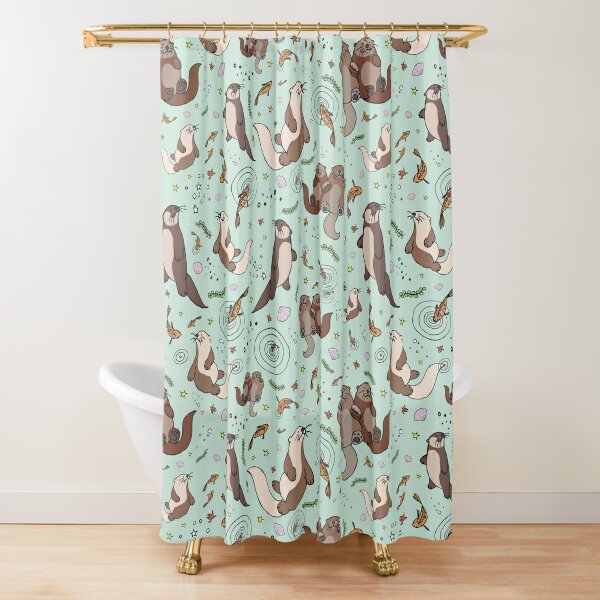 Sea Otters Shower Curtain