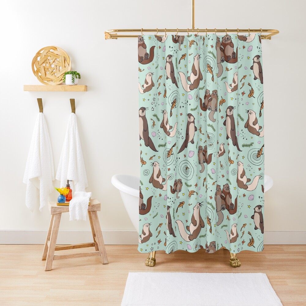 Sea Otters Shower Curtain