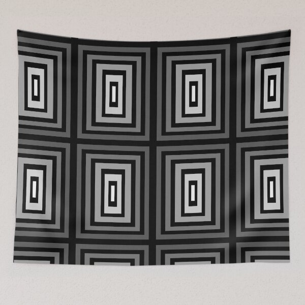 Item preview, Rectangles Concentric Pattern Abstract designed and sold by SnarkyTeesMugs.