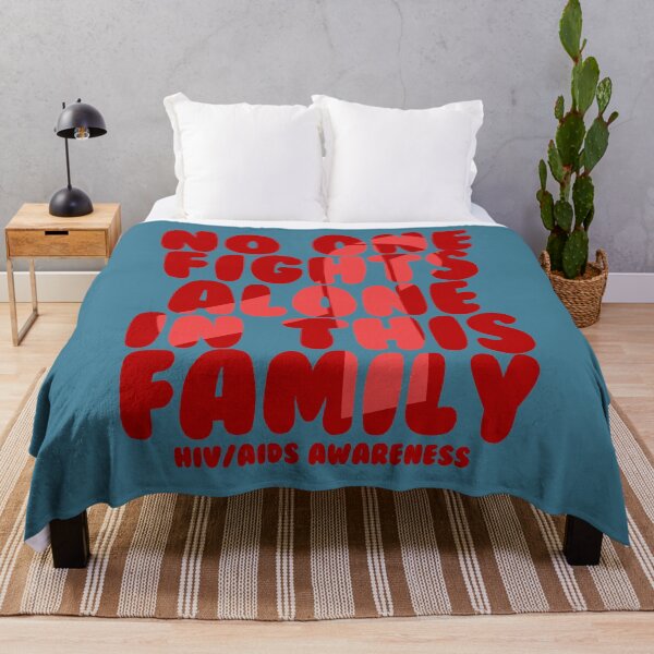 Item preview, No One Fights Alone in this Family! HIV Awareness designed and sold by BanYeon.