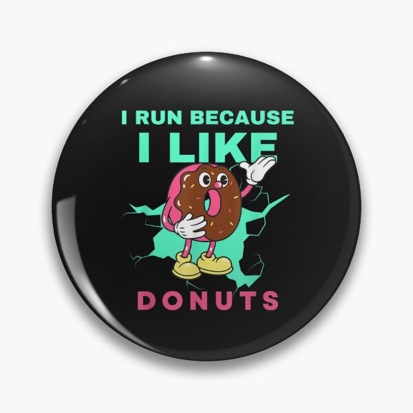 Item preview, Donuts_ Run for your life! Running because I like donuts T-Shirt designed and sold by Azim-Stefan.