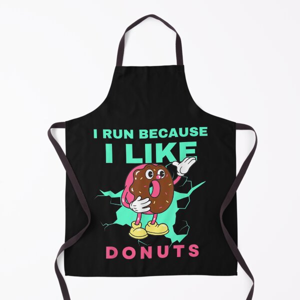 Item preview, Donuts_ Run for your life! Running because I like donuts T-Shirt designed and sold by Azim-Stefan.