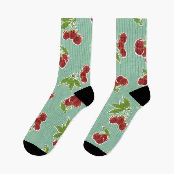 Item preview, Cherries on Green designed and sold by Rainbows Galore.