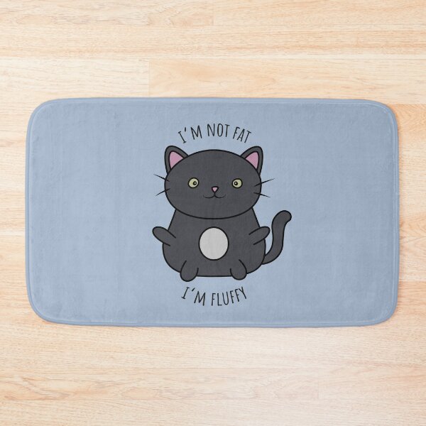 Item preview, Im not fat Im fluffy - Cute fat cat designed and sold by xP42.
