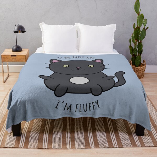 Item preview, Im not fat Im fluffy - Cute fat cat designed and sold by xP42.