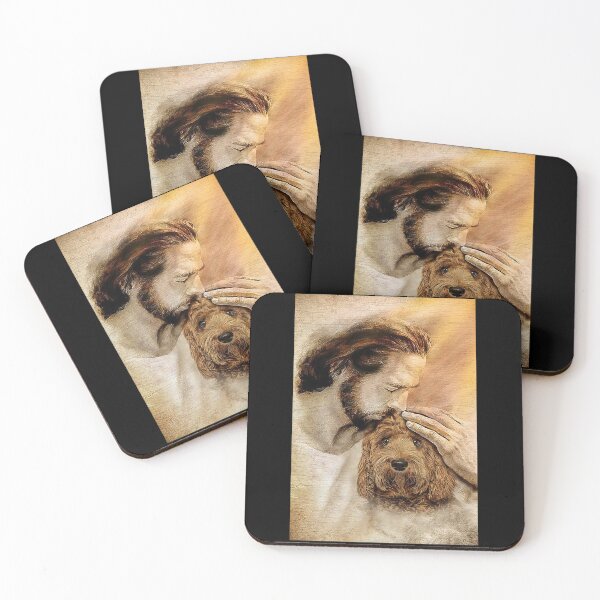 Item preview, Jesus with lovely Labradoodle - for Labradoodle lover  designed and sold by koenhfu06.