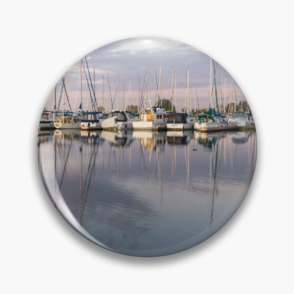 Item preview, Reflecting on Yachting - Serene Marina at Dusk designed and sold by Georgia Mizuleva.