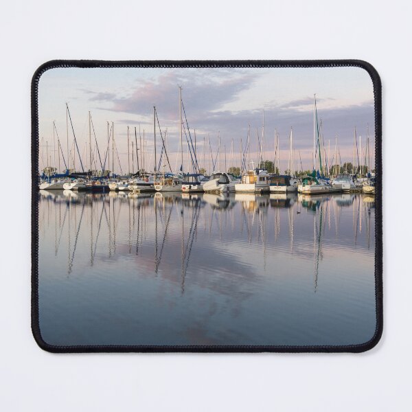 Item preview, Reflecting on Yachting - Serene Marina at Dusk designed and sold by Georgia Mizuleva.
