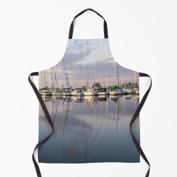 Item preview, Reflecting on Yachting - Serene Marina at Dusk designed and sold by Georgia Mizuleva.