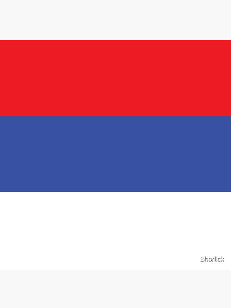 Aperçu 3 sur 3. Coussin avec l'œuvre Drapeau de la République serbe de Bosnie créée et vendue par Shorlick.