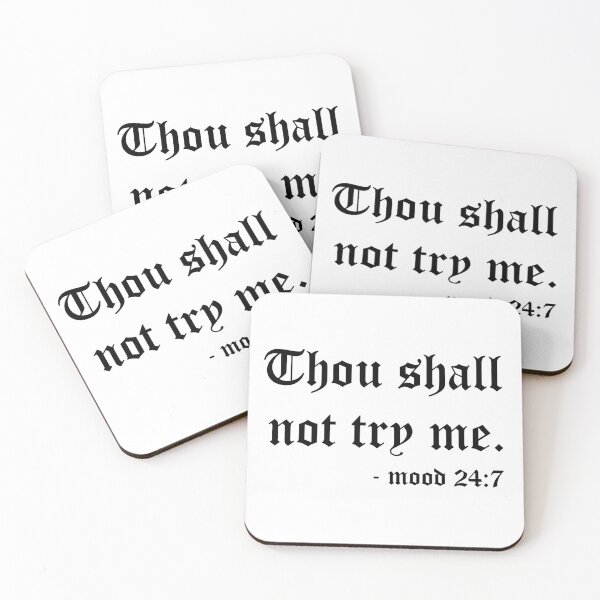 Item preview, Thou shall not try me designed and sold by snowshade.