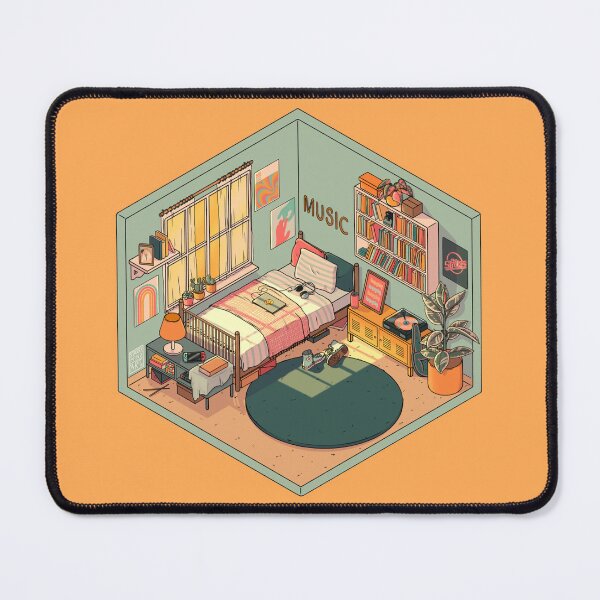 Item preview, Charlie's room at day designed and sold by Cool Cat With Hat Art.