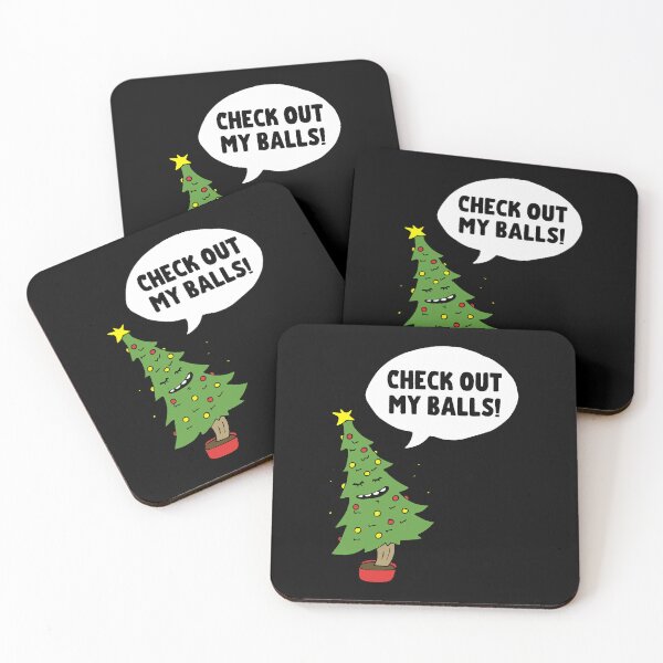 Item preview, Check Out My Balls - Inappropriate Christmas Tree designed and sold by Tanya Nienow.