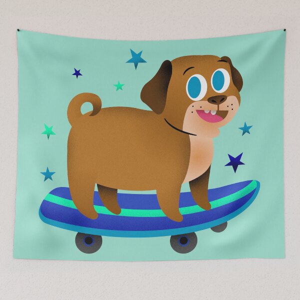 Item preview, Chubby Puppy the Skaterboy designed and sold by cutieotter.