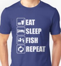Eat Sleep Fish Repeat Unisex T-Shirt