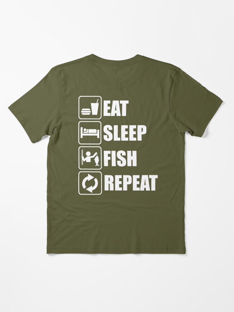 Eat Sleep Fish Repeat Essential T-Shirt for Sale by goodtogotees