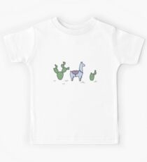 Kakteen Lamas Kinder T-Shirt
