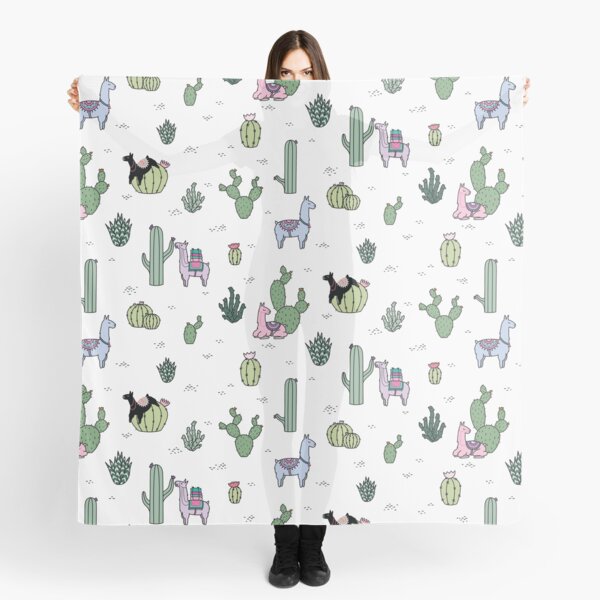 Cacti Llamas Scarf
