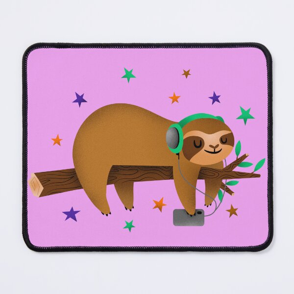 Item preview, Melomaniac Sloth the Music Lover designed and sold by cutieotter.
