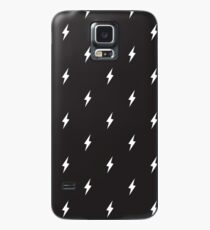 Lightning Bolt Muster Schwarz und Weiß Hülle & Skin für Samsung Galaxy
