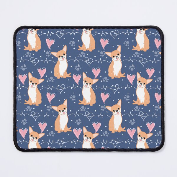 Item preview, LOVE Red White Chihuahua 3 designed and sold by Lulupainting.