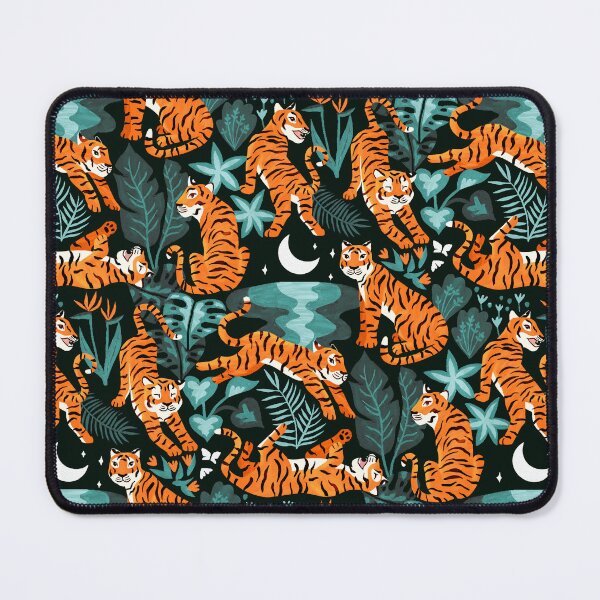 Item preview, Year of the Water Tiger - Teal Jungle designed and sold by TigaTiga.