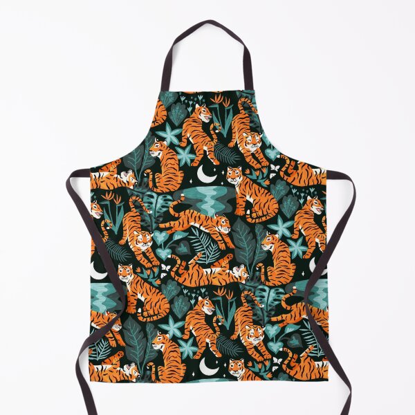 Item preview, Year of the Water Tiger - Teal Jungle designed and sold by TigaTiga.
