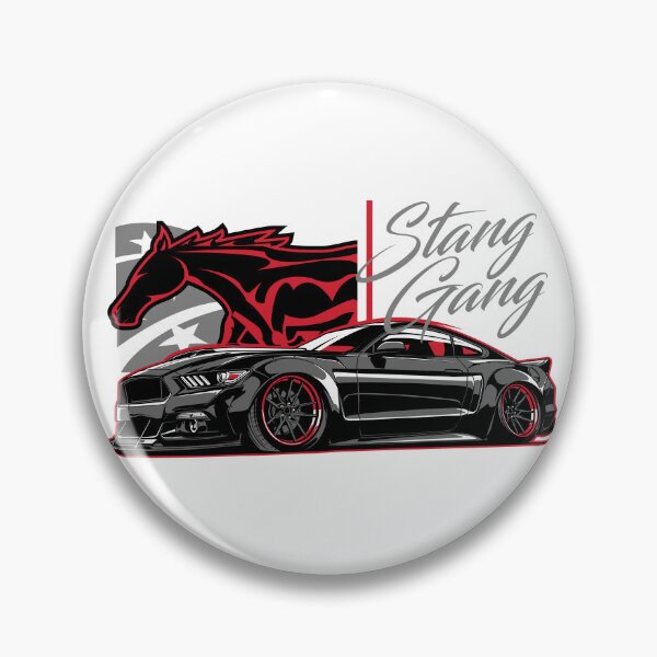 Item preview, Black Stang Gang Sporty Racing Car Red Horse designed and sold by halleinstyle.