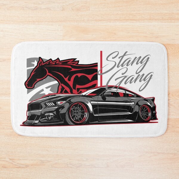 Item preview, Black Stang Gang Sporty Racing Car Red Horse designed and sold by halleinstyle.
