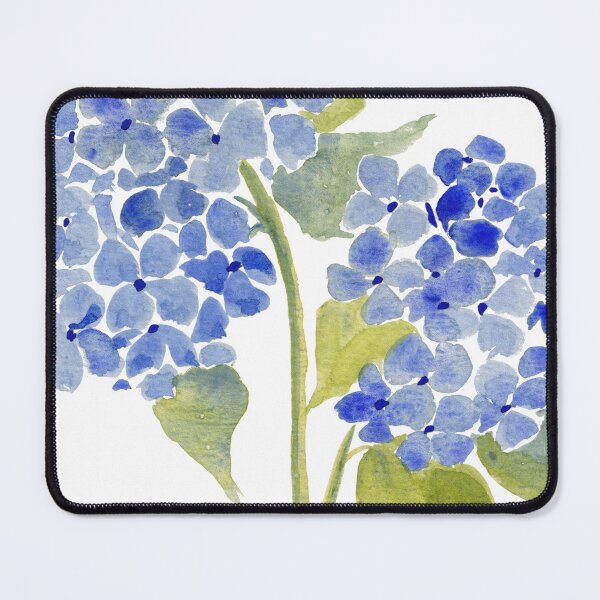 Item preview, Blue Gouache Hydrangea  designed and sold by JRoseDesign.